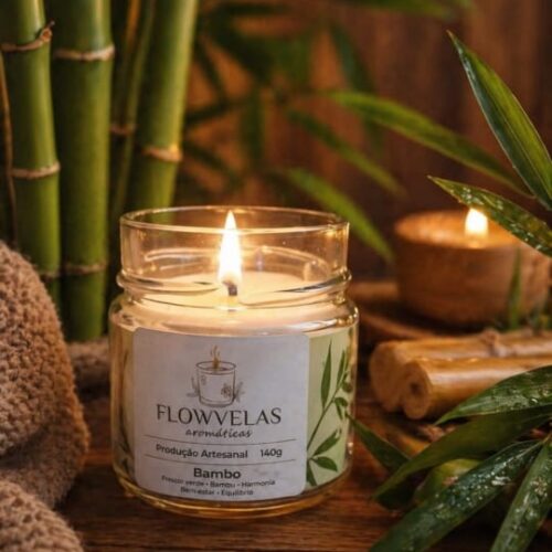 Vela de Pote Aromática Fragrância Bambo 140g